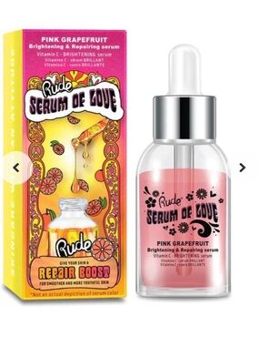 RUDE Pink Grapefruit Serum of Love - Pink & Yellow Packaging